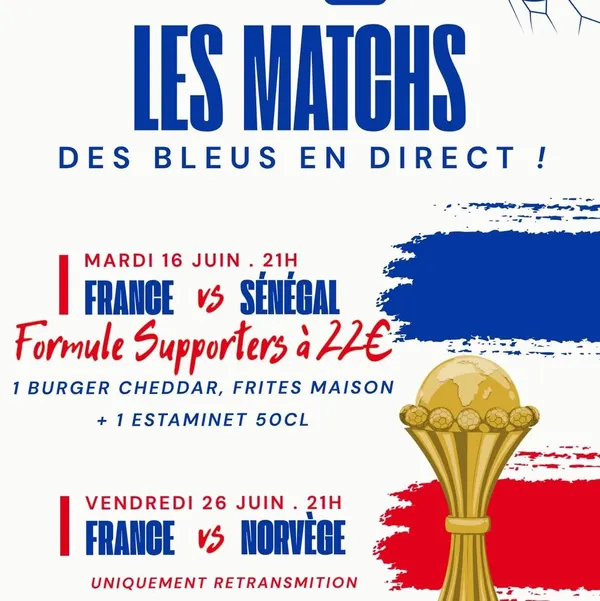 Diffusion match de foot au Bistrot du tendos