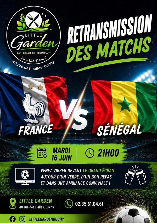1er matche des bleus au Little Garden
