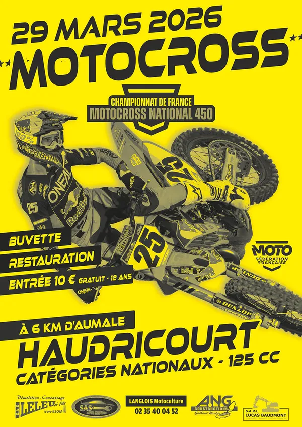 Motocross - Championnat de France à Haudricourt 
