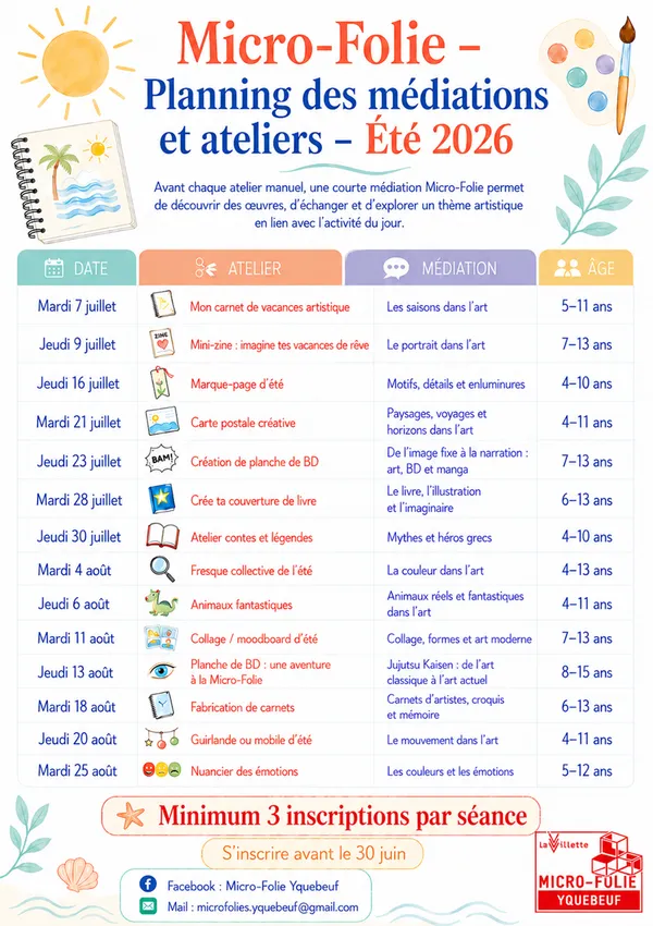 Cet été à la Micro Folie d'Yquebeuf