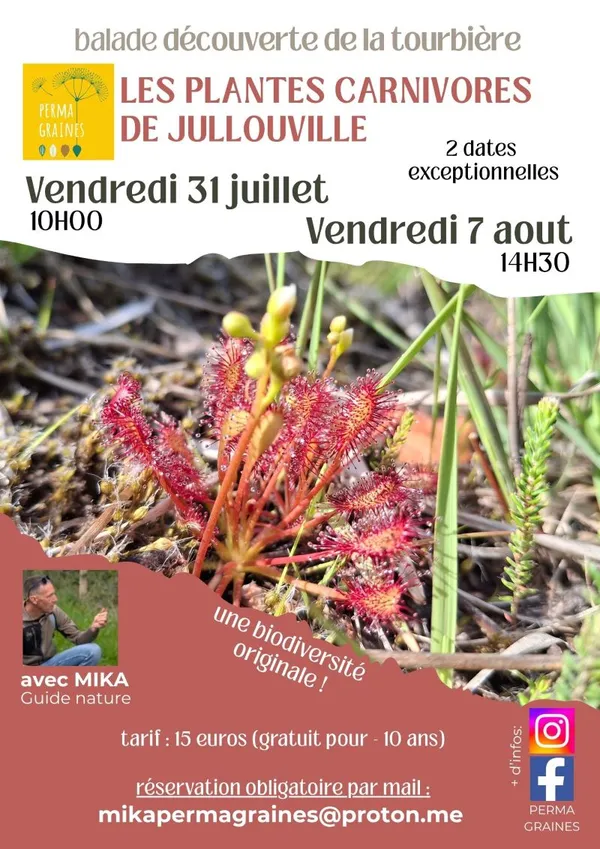 Découverte des plantes carnivores et de la Tourbière de Jullouville