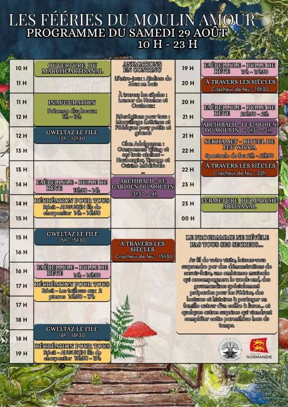 Les féeries du Moulin Amour à Saint-ouen-de-Pontcheuil