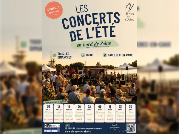 Les concerts de l'été 2026 en bord de Seine