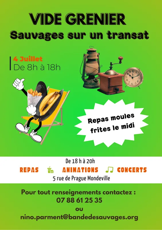 Sauvages sur un transat : vide greniers et soirée festive