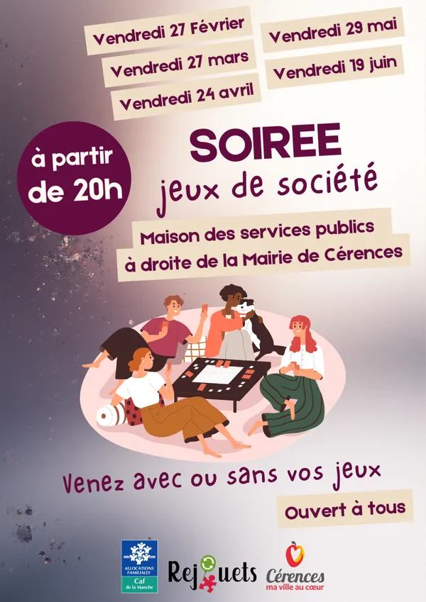 Soirée jeux de société