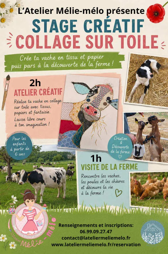 Atelier créatif Collage sur Toile