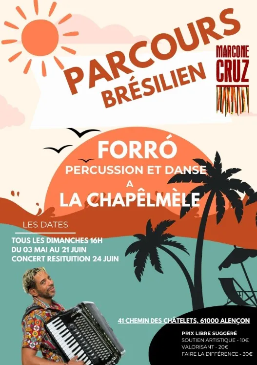 Parcours Brésilien : FORRÓ - Stage percussion et danse