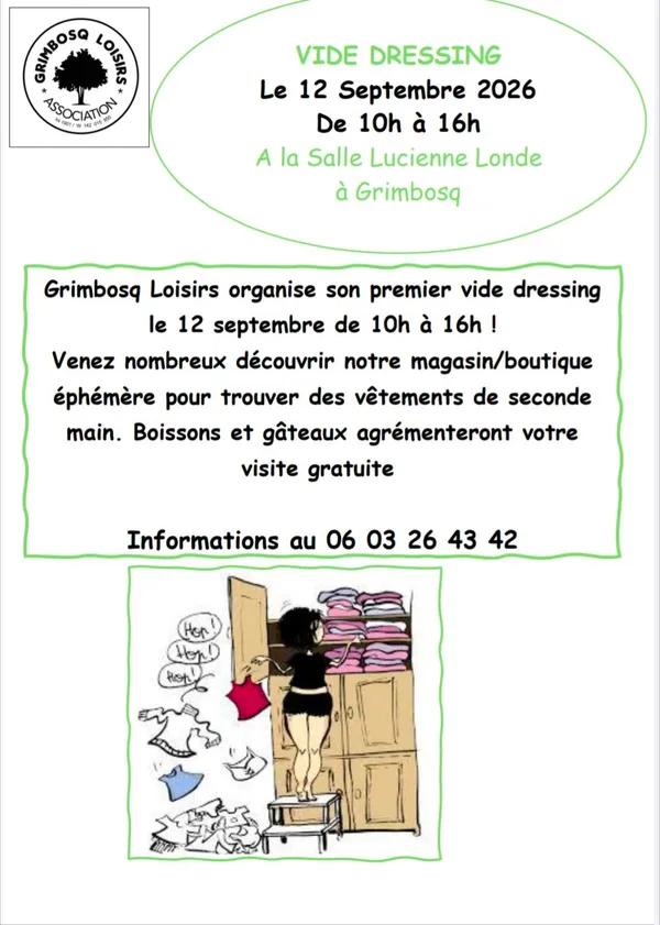 Grimbosq Loisirs organise son premier vide-dressing !