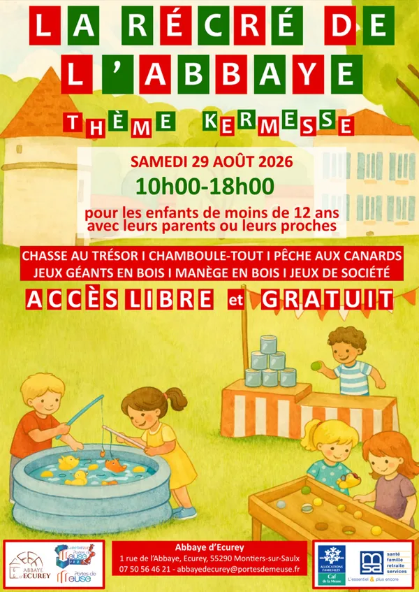 La récré de l'Abbaye - thème Kermesse