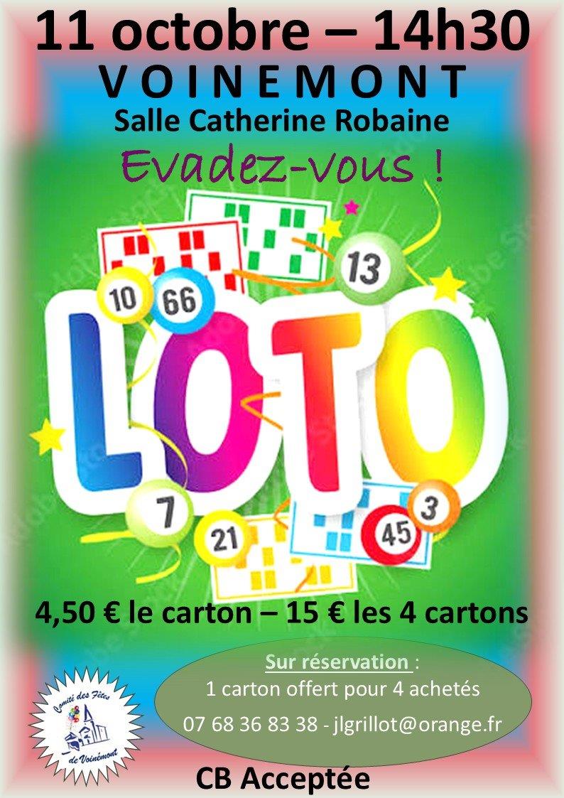 Loto annuel du comité des fêtes de Voinémont
