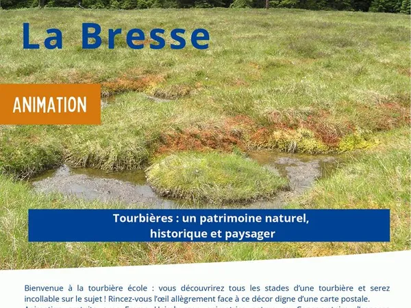 Sortie nature " Tourbières : un patrimoine naturel, historique et paysager"