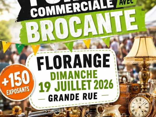 Foire commerciale avec Brocante