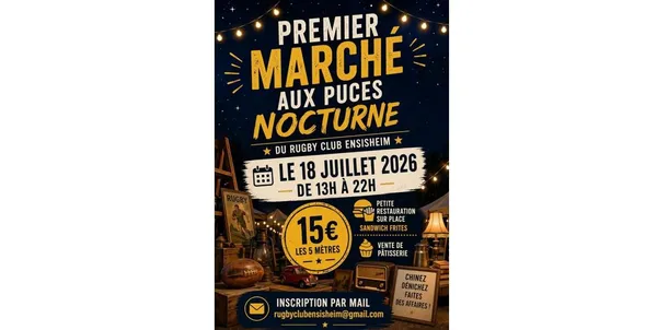 Marché aux puces nocturne du Rugby Club Ensisheim