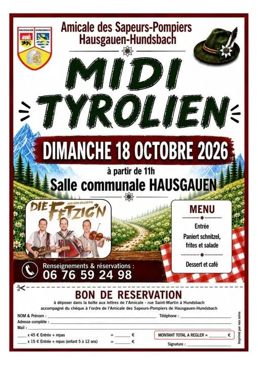 Repas et après-midi tyroliens