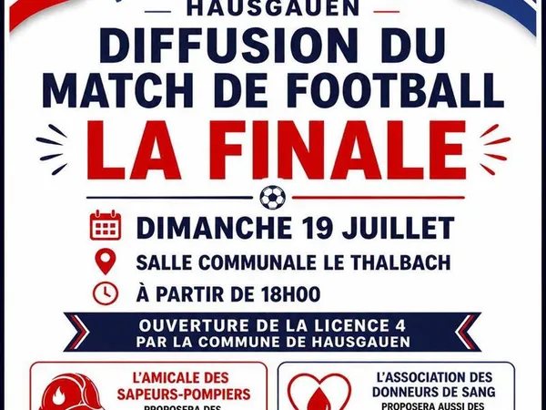 Diffusion finale de la Coupe du Monde de football