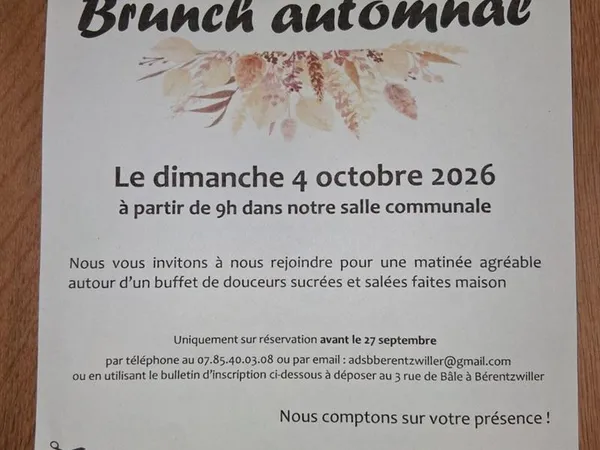 Brunch automnal à Bérentzwiller