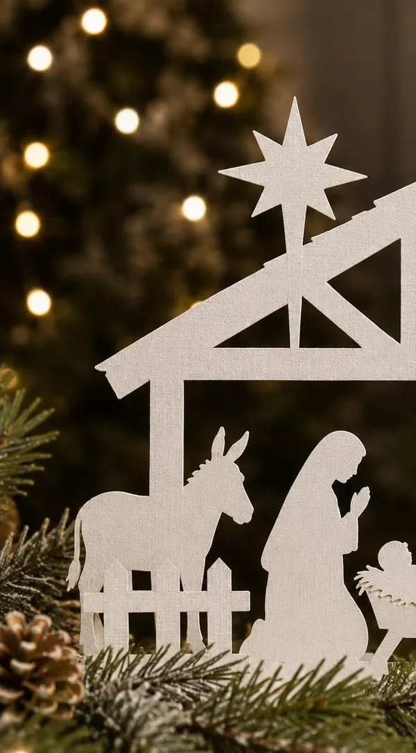 Atelier de Noël : Crèche en papier découpé (Adulte)