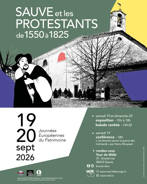 Exposition : "Sauve et les Protestants" & "Le Château oublié de Sauve" - Journées Européennes du Patrimoine