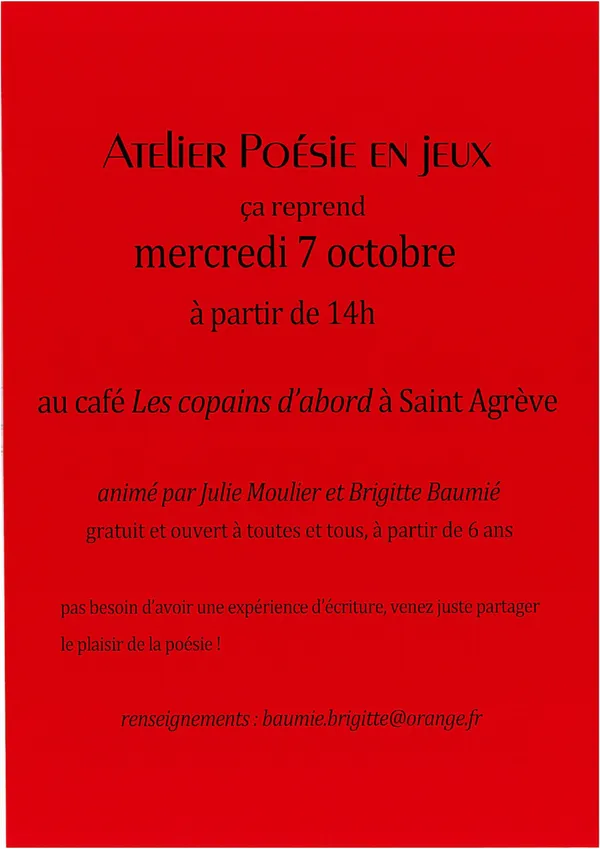 Atelier poésie en jeux