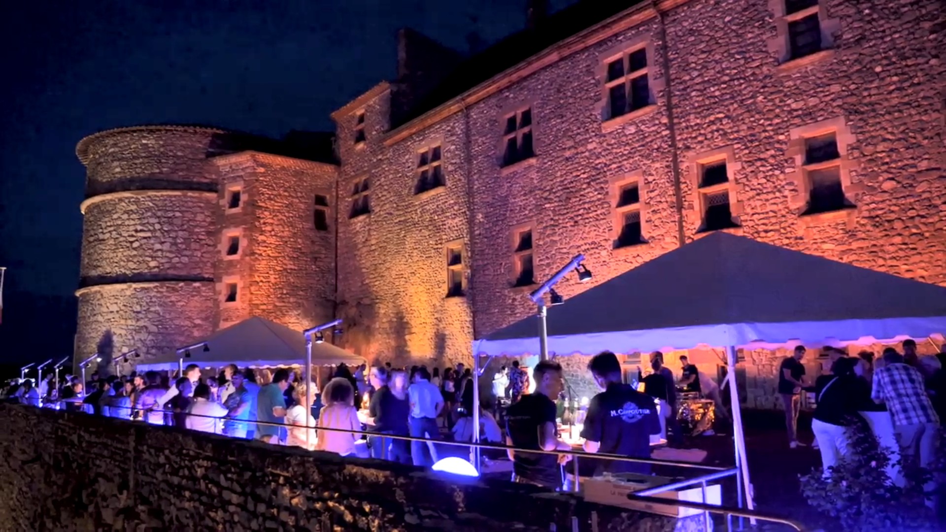 DI'VIN Clair de Lune sur la terrasse nord du Château-Musée de Tournon sur Rhône COMPLET