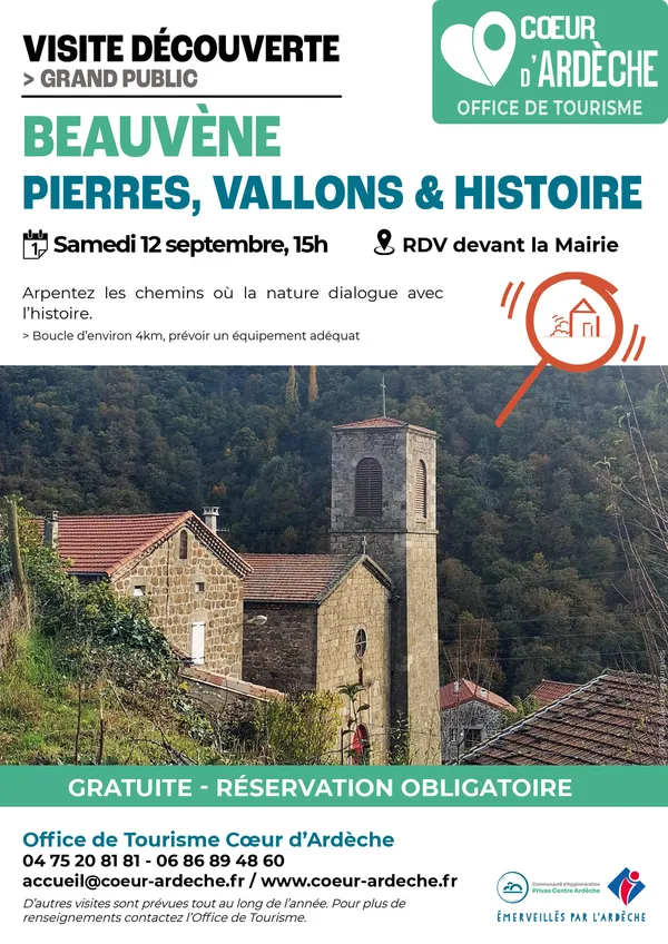 Visite-découverte "Beauvène : pierres, vallons et histoire"