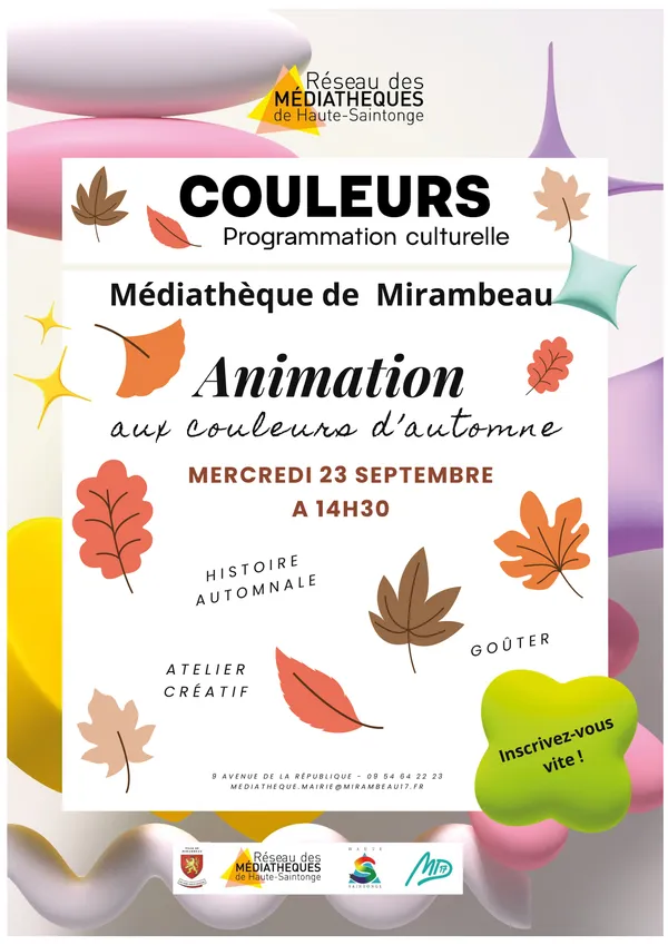 Animation aux couleurs d'automne à la médiathèque
