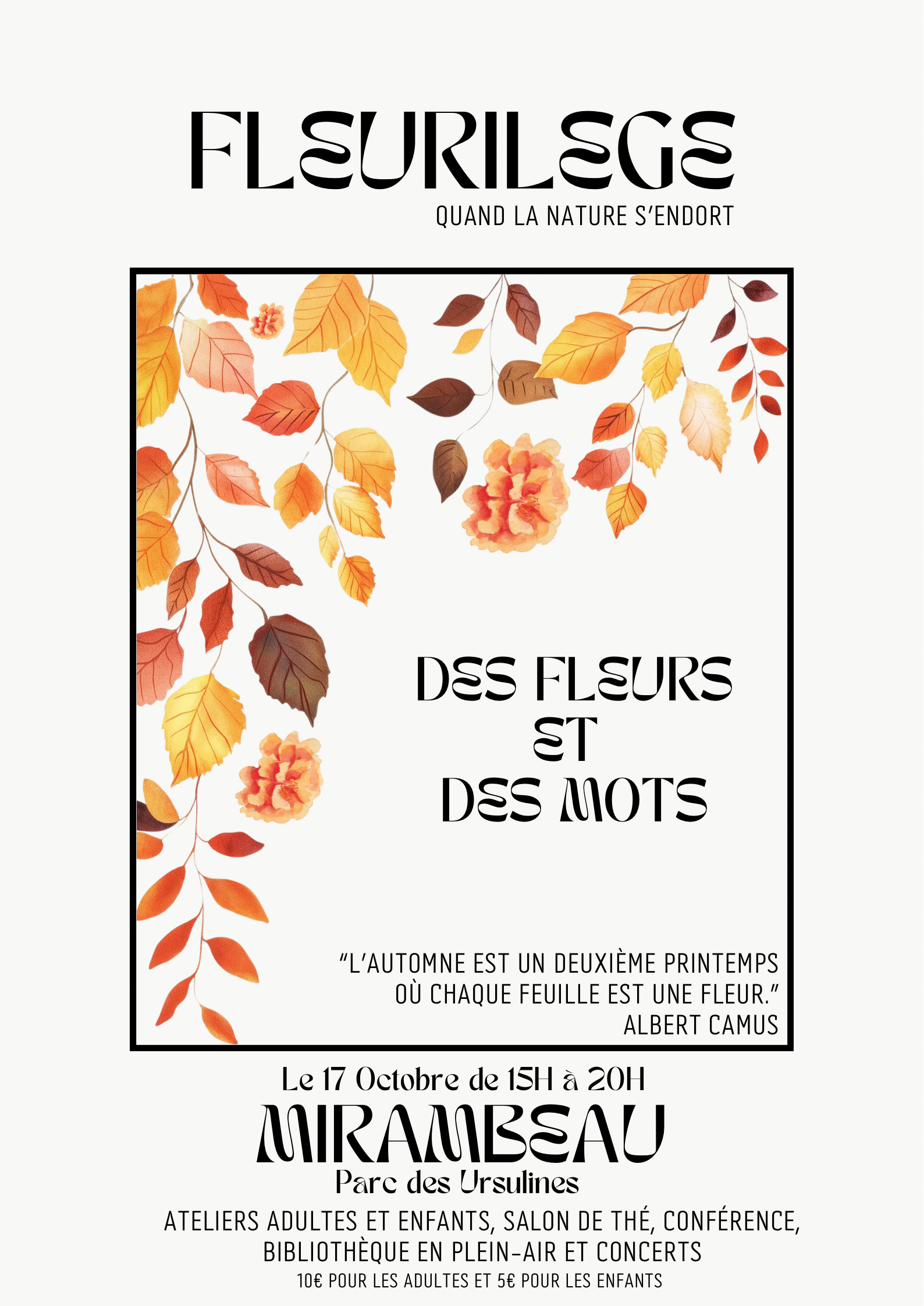 Fleurilège en Automne