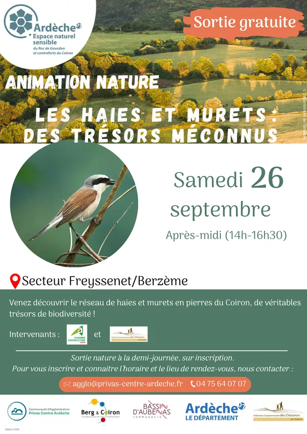 Animation nature : "Les haies et murets, des trésors méconnus"