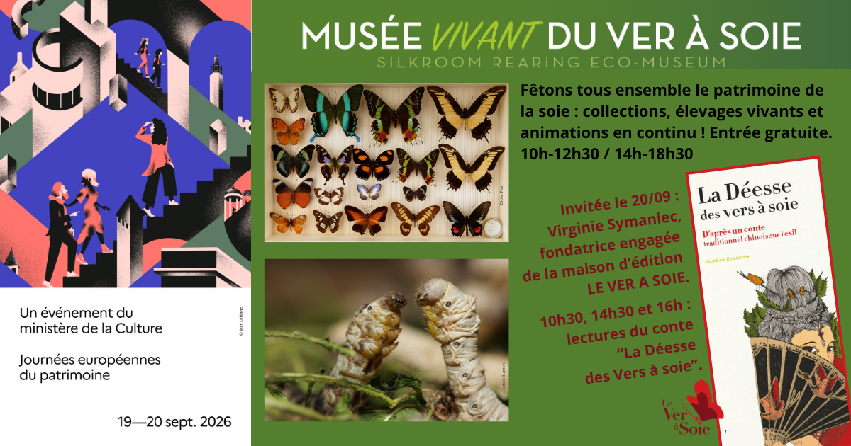 Animations et visites gratuites au musée vivant du ver à soie