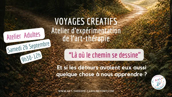 Là où le chemin se dessine- Atelier d'expérimentation de l'art-thérapie