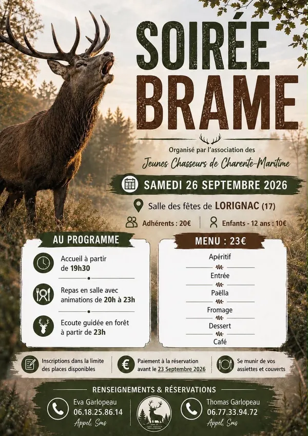Soirée brame