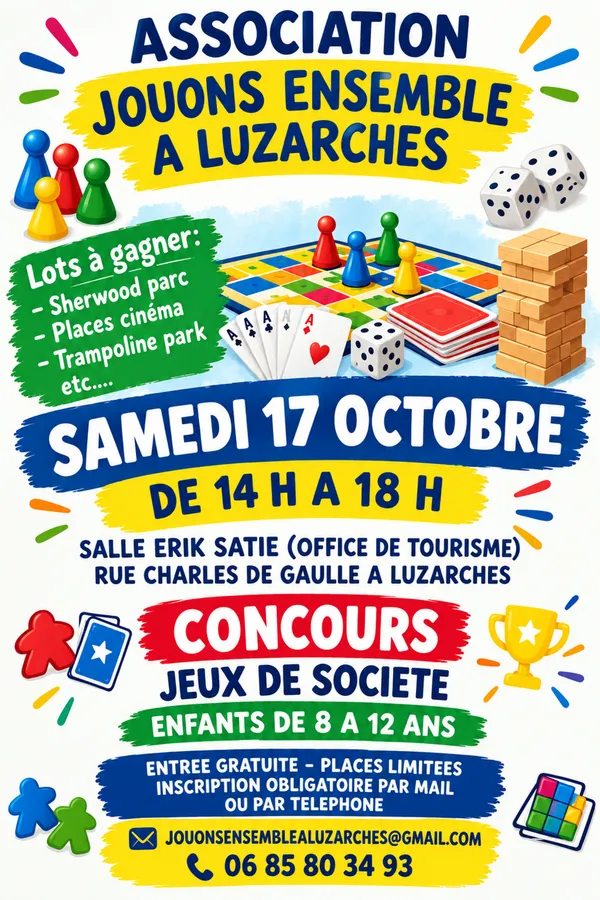 Concours de jeux de société pour les 8-12 ans