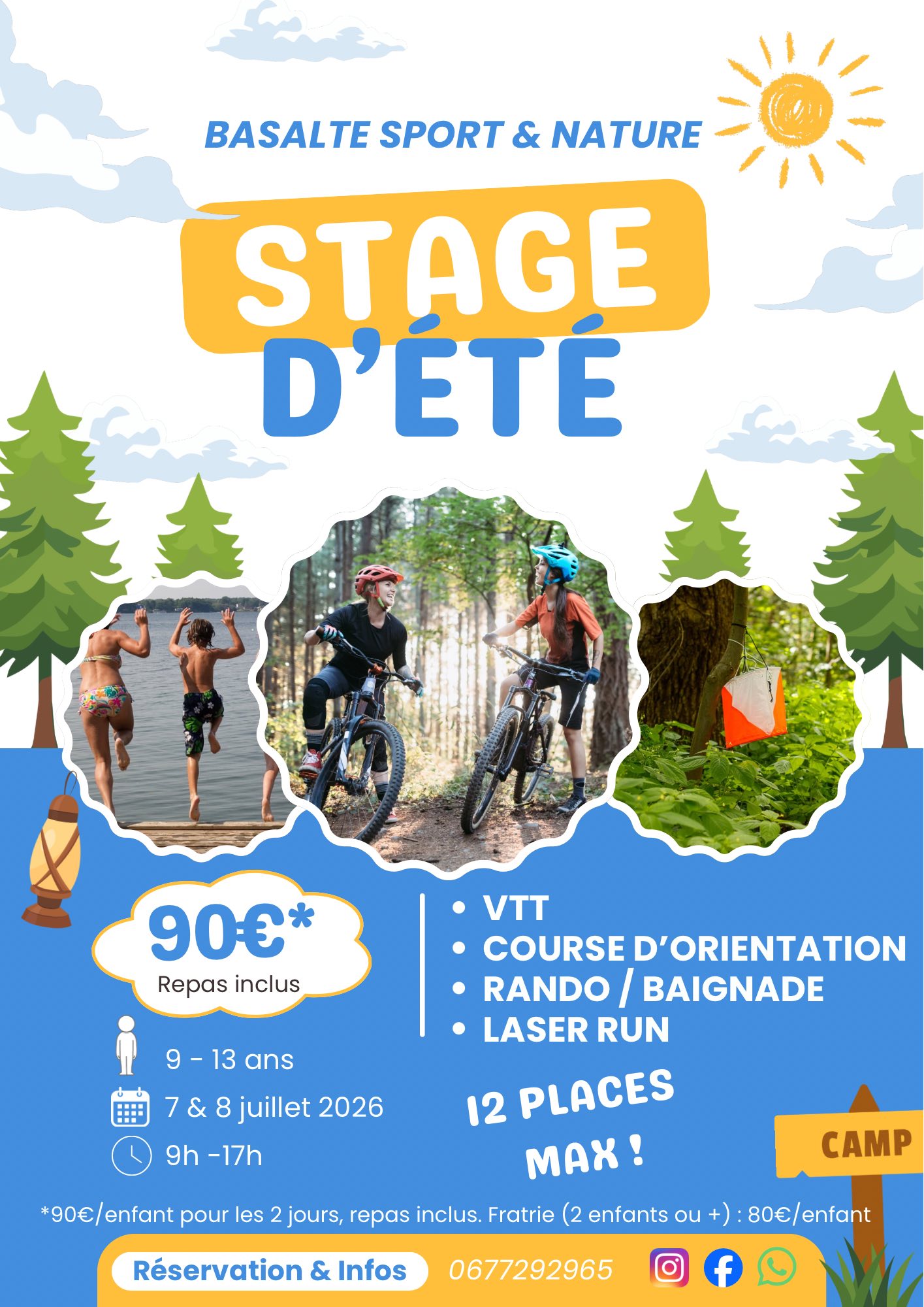 Stage été pour les 9/13 ans
