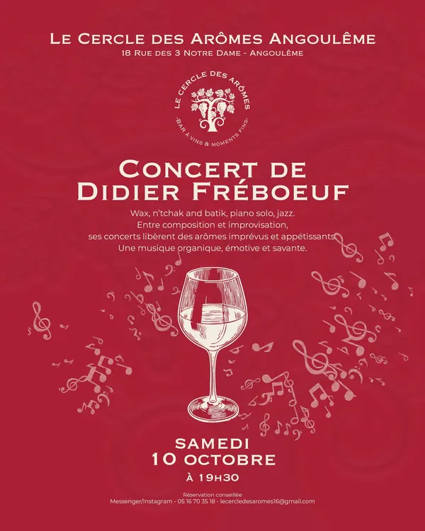 Le Cercle des arômes - Concert Didier Fréboeuf