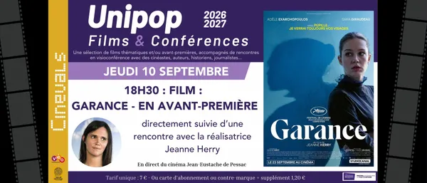 Unipop - Film & Rencontre ou Conférence  : "Garance"