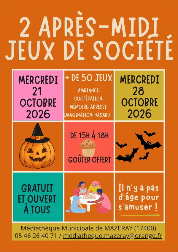 Après-midi jeux de société