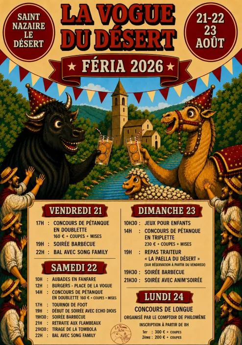 La Vogue du Désert - Féria 2026