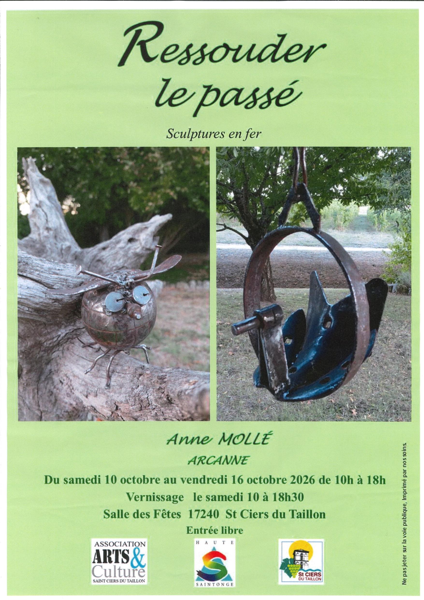 Ressouder le passé - Sculpture en fer