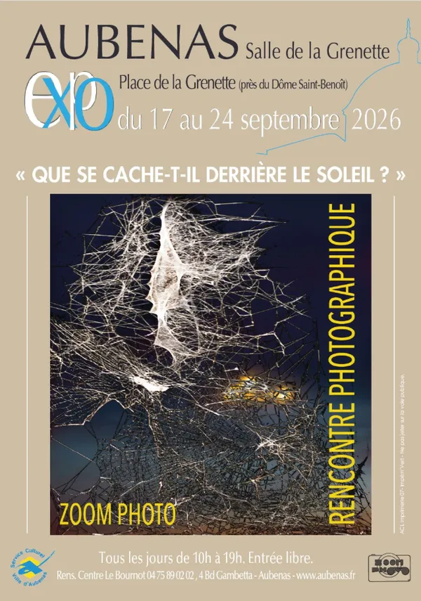 5ème édition "Un photographe, un thème, une image" : Exposition photos "Que se cache-t-il derrière le soleil ?" de ZOOM PHOTO