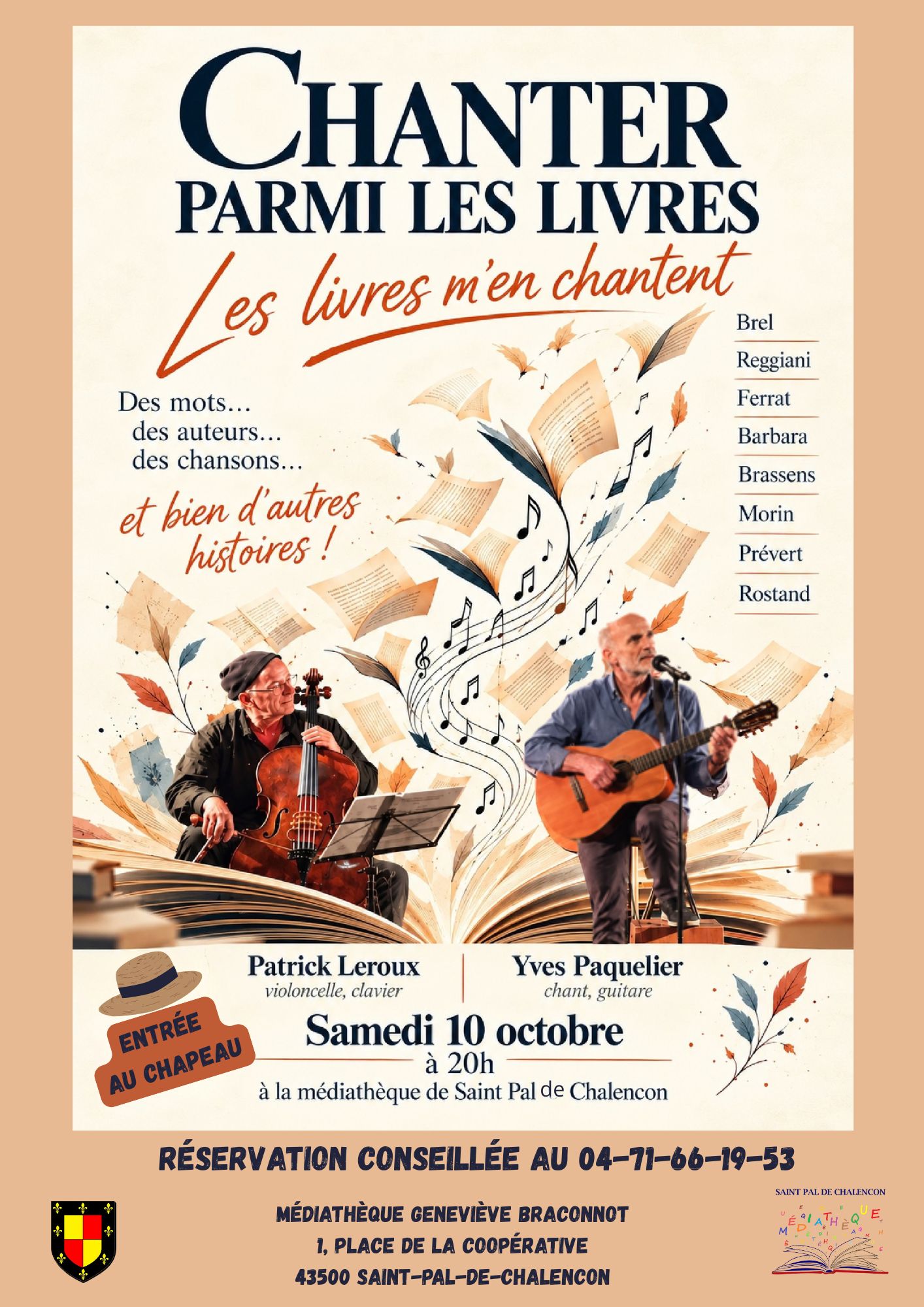 Concert : "Chanter parmi les livres