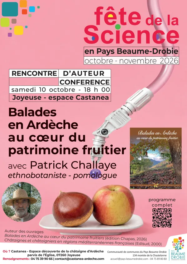 Balade au cœur du patrimoine fruitier ardéchois - Fête de la science