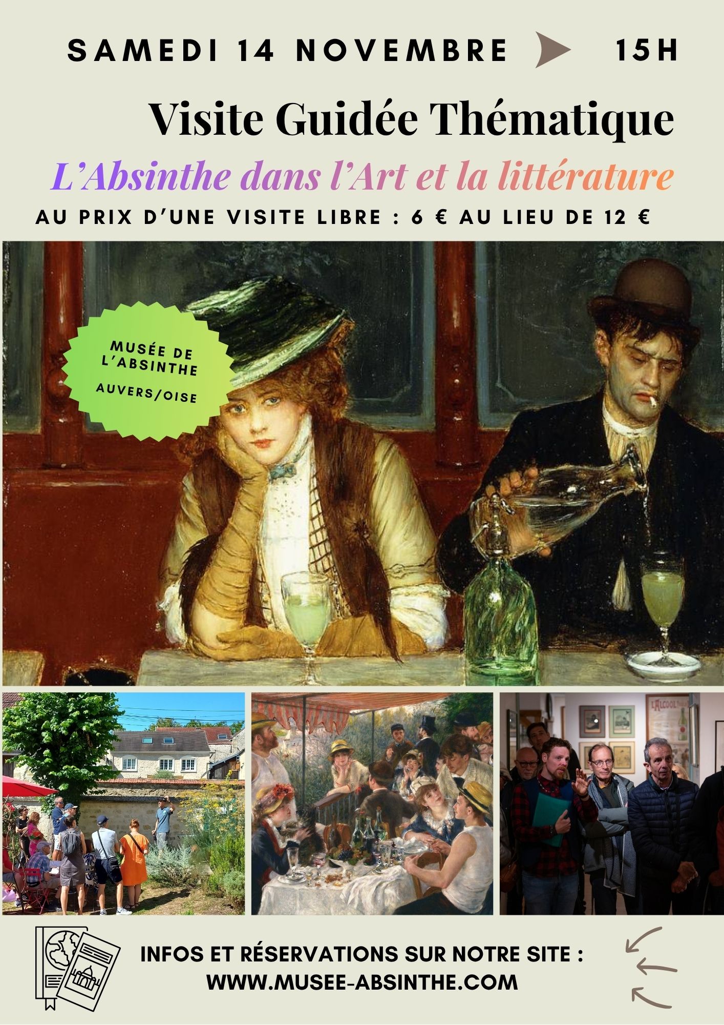 Visite Guidée : l'Absinthe dans l'Art et la Littérature