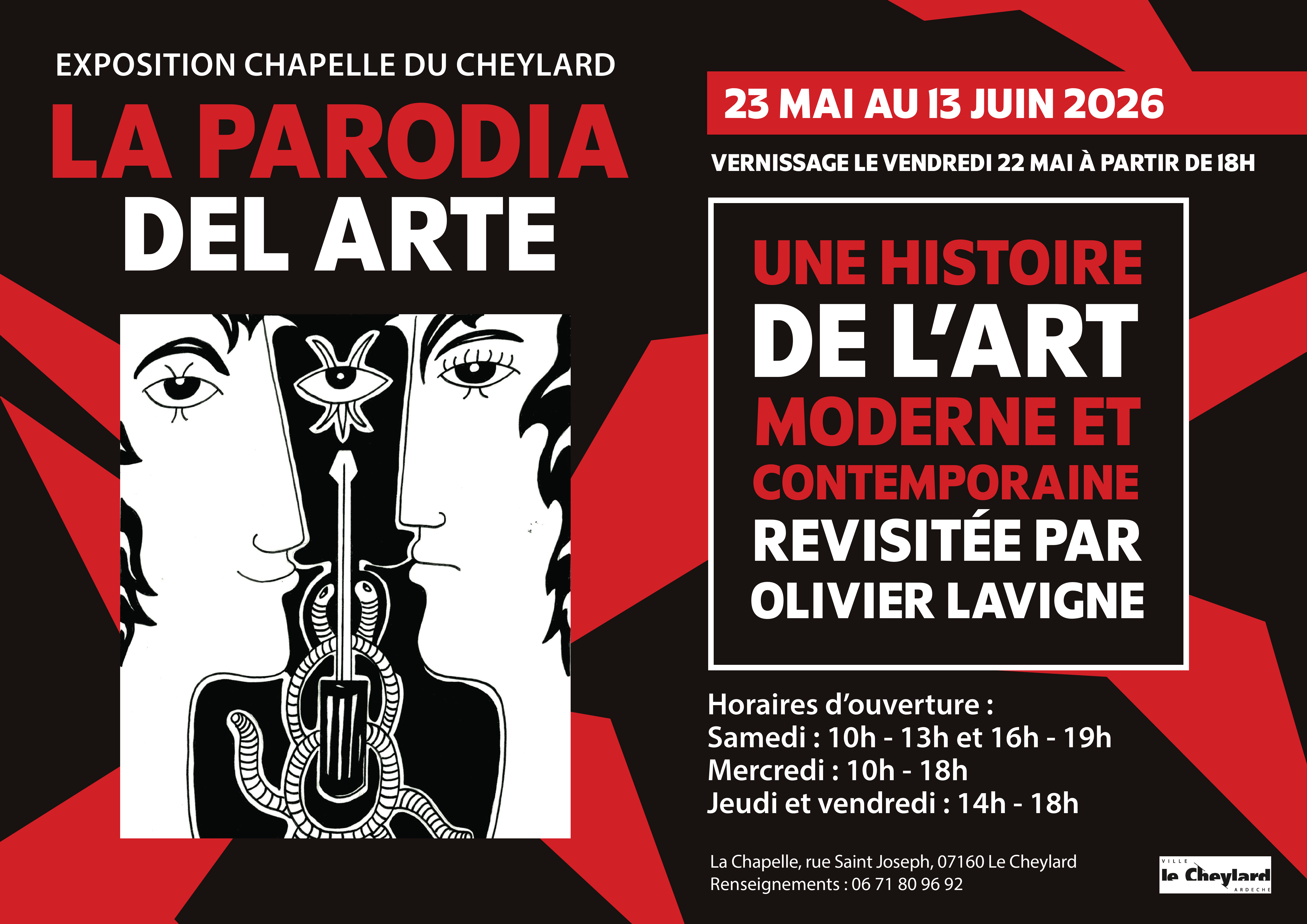 Vernissage de l'exposition "La Parodia del Arte"