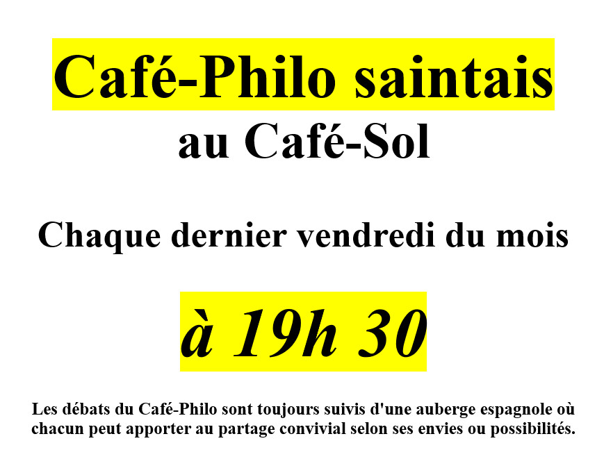 Café philo au Cafésol