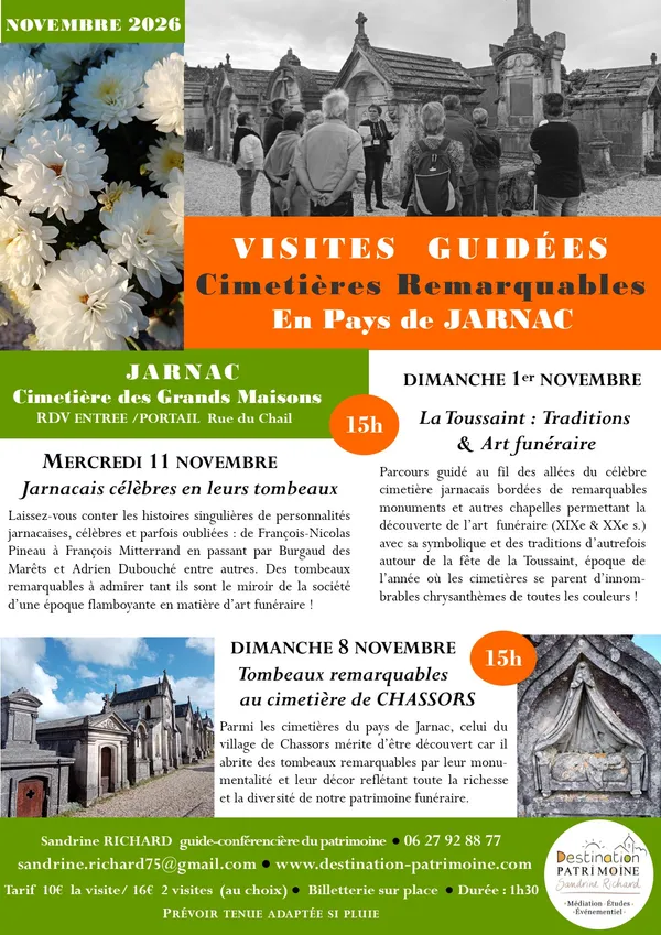 Visite guidée insolite | La Toussaint, traditions et art funéraire par Sandrine Richard