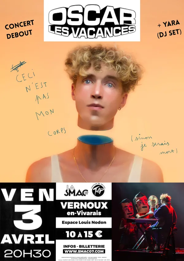 Concert "Oscar les vacances" (chanson pop) + "Yara" (DJ set)
