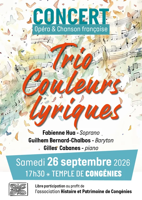 Concert Trio couleurs lyriques