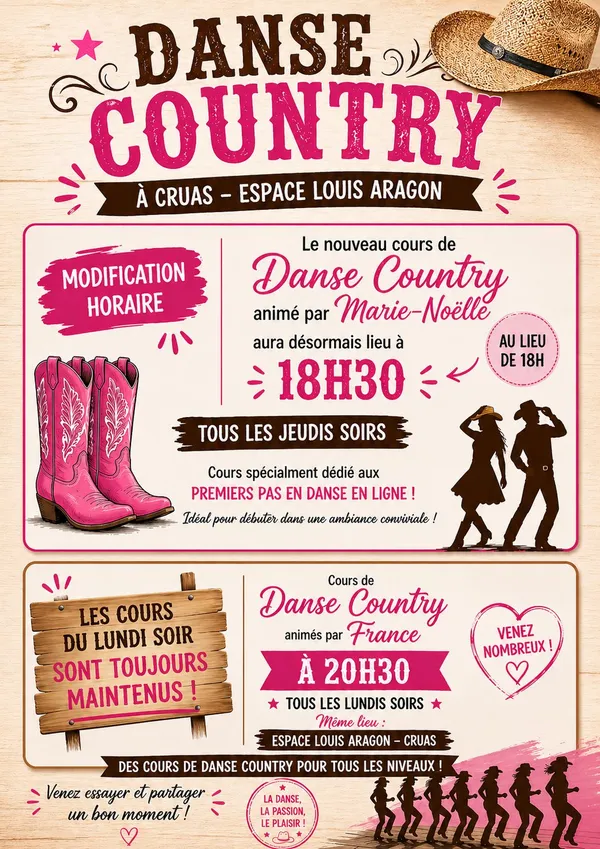 Danse country à Cruas