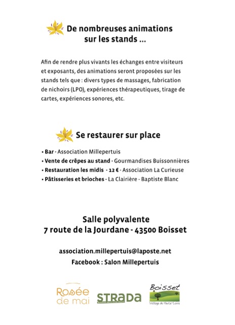 3ème édition du Salon Millepertuis, terre et thérapeute