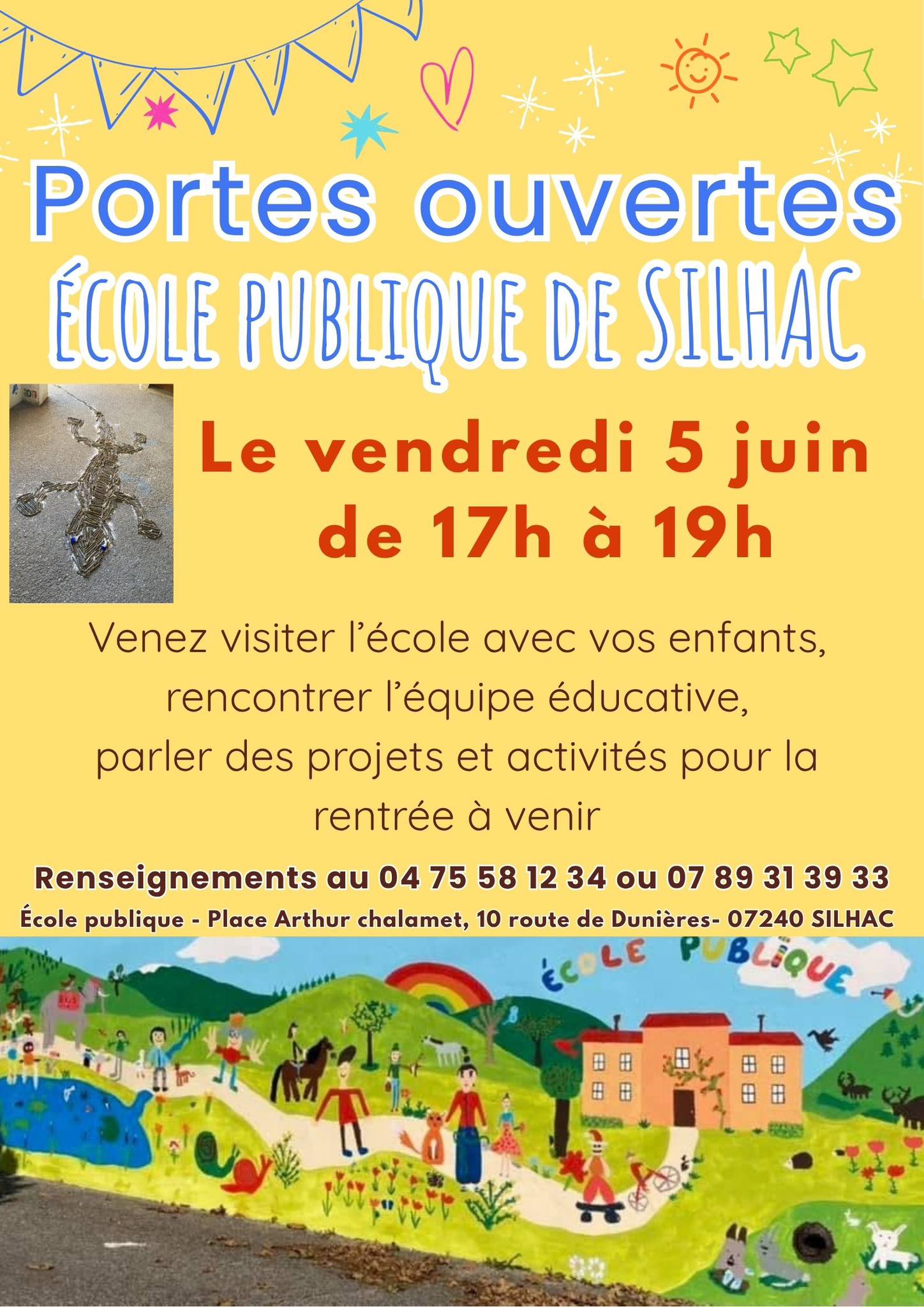 Portes ouvertes de l'école primaire publique de Silhac